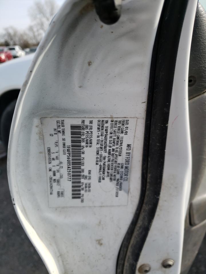 Photo 10 from auction – 2005 FORD TAURUS SEL with VIN 1FAFP56U05A250777