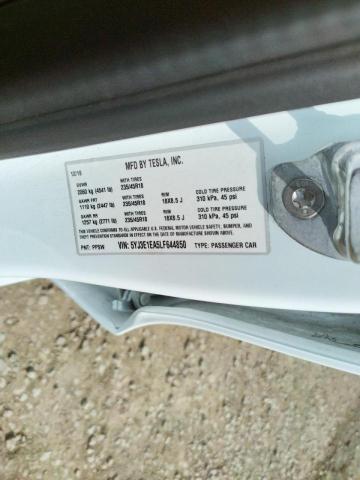 Photo 10 from auction – 2020 TESLA MODEL 3 with VIN 5YJ3E1EA5LF644850