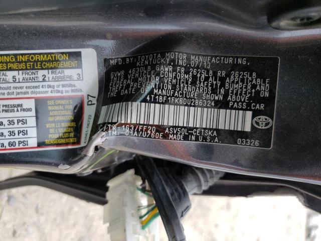 Photo 10 from auction – 2013 TOYOTA CAMRY L with VIN 4T1BF1FK6DU286324