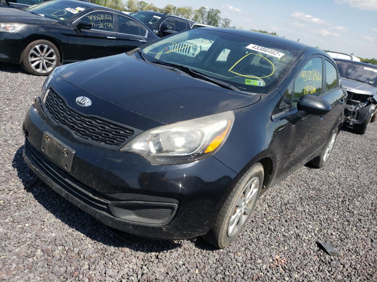 Photo 2 from auction – 2014 KIA RIO LX with VIN KNADM4A32E6325160