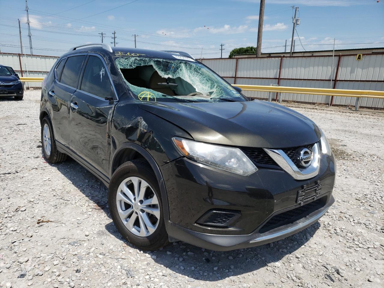 NISSAN ROGUE S 2015 with VIN 5N1AT2ML3FC803741 - Photo from auction
