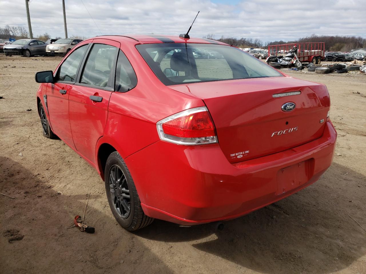 Photo 3 from auction – 2008 FORD FOCUS SE with VIN 1FAHP35N68W129105