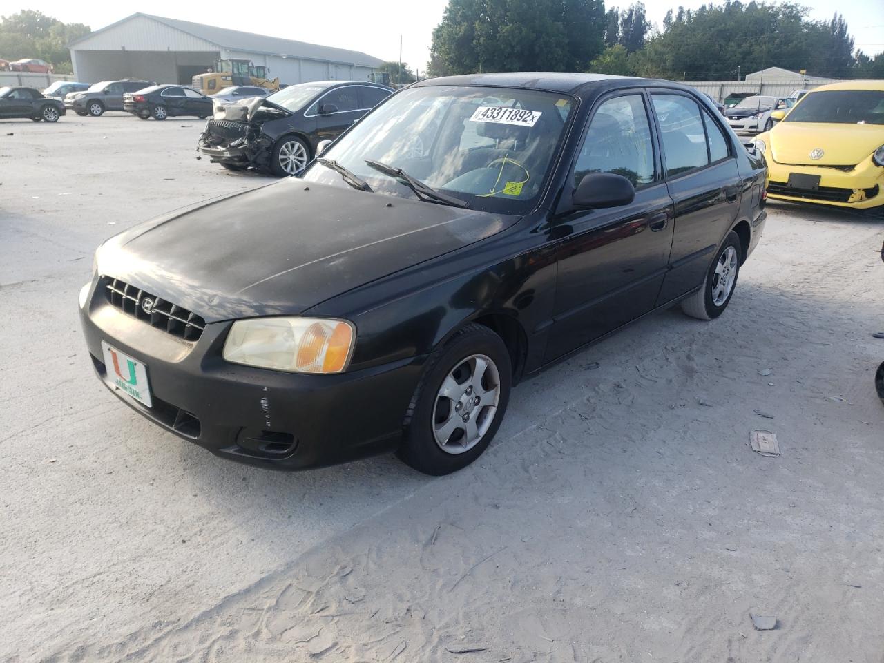 Photo 2 from auction – 2002 HYUNDAI ACCENT GL with VIN KMHCG45C02U308991