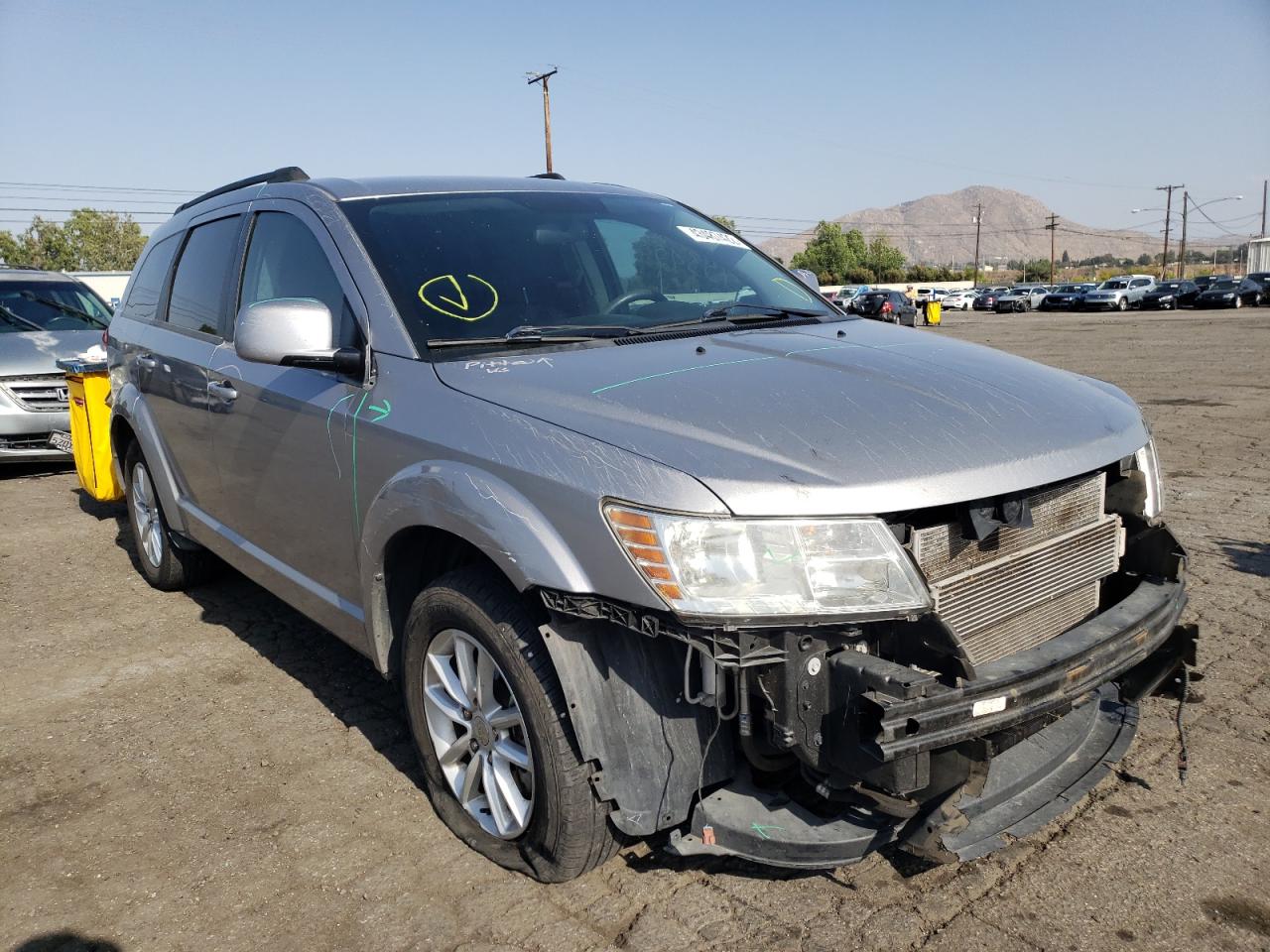 DODGE JOURNEY SX 2015 with VIN 3C4PDDBG1FT730595 - Photo from auction