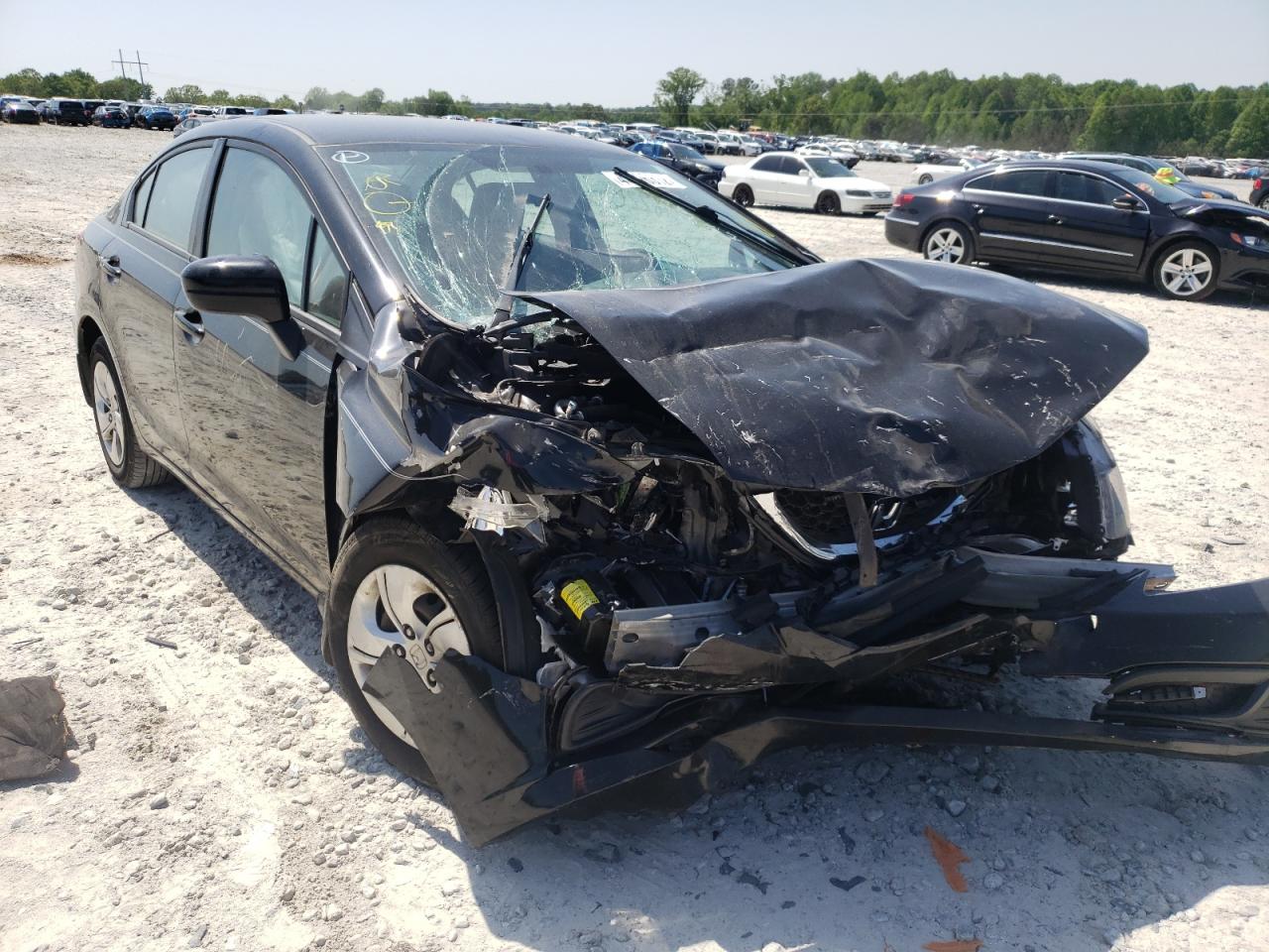 HONDA CIVIC LX 2015 with VIN 19XFB2E56FE041625 - Photo from auction
