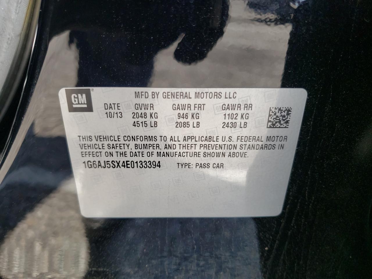 Photo 10 from auction – 2014 CADILLAC ATS PERFOR with VIN 1G6AJ5SX4E0133394