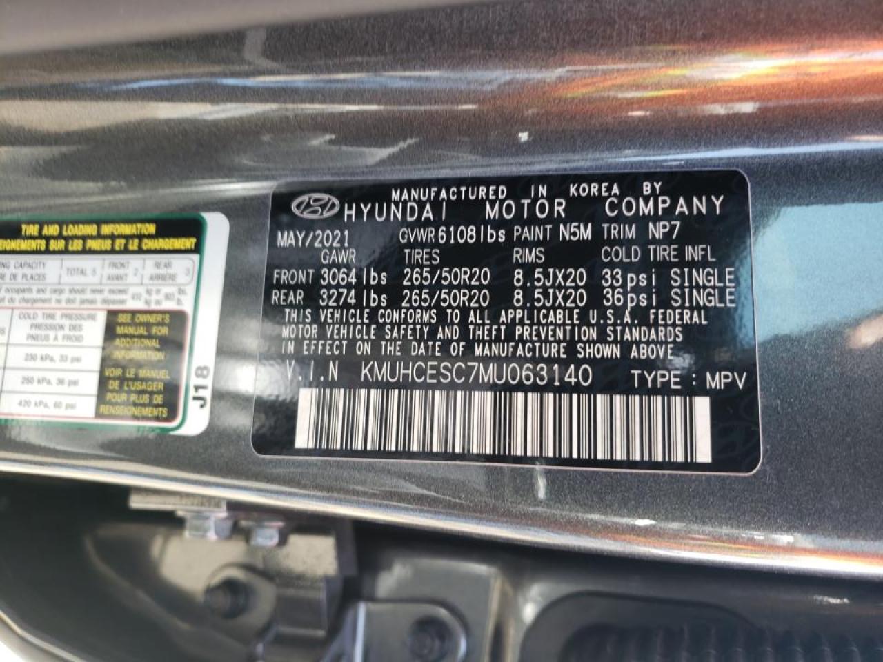 Photo 10 from auction – 2021 GENESIS GV80 BASE with VIN KMUHCESC7MU063140