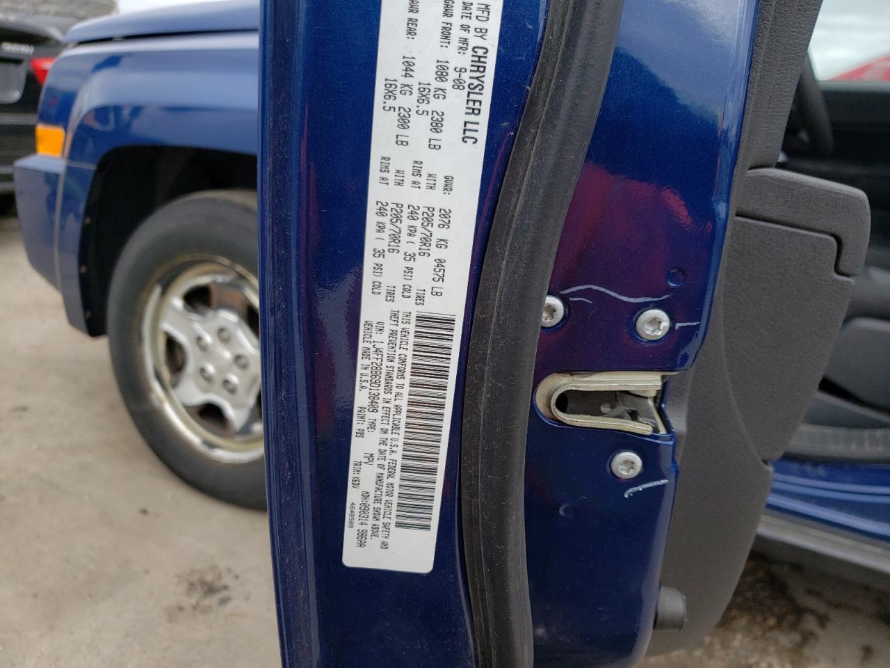 Photo 10 from auction – 2009 JEEP PATRIOT SP with VIN 1J4FF28B69D138409