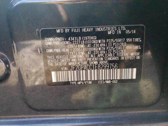 Photo 10 from auction – 2014 SUBARU XV CROSSTR with VIN JF2GPACC1E8299756