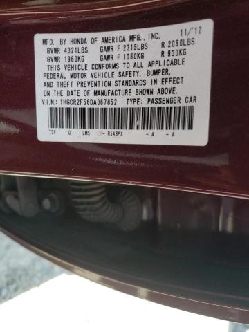 Photo 10 from auction – 2013 HONDA ACCORD SPO with VIN 1HGCR2F56DA067852
