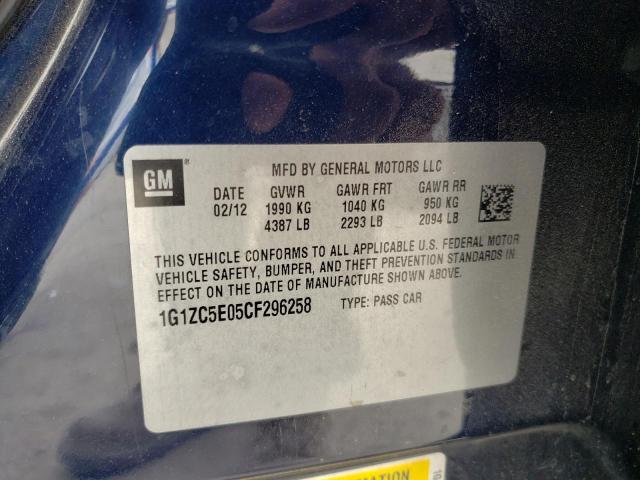 Photo 10 from auction – 2012 CHEVROLET MALIBU 1LT with VIN 1G1ZC5E05CF296258