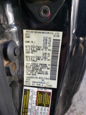 Photo 10 from auction – 2009 NISSAN FRONTIER K with VIN 1N6BD06T29C401766