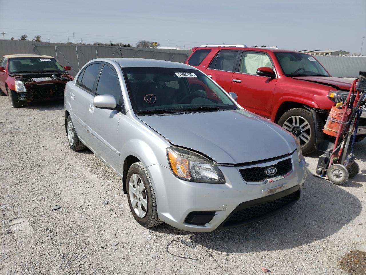 KIA RIO LX 2010 with VIN KNADH4A38A6668683 - Photo from auction