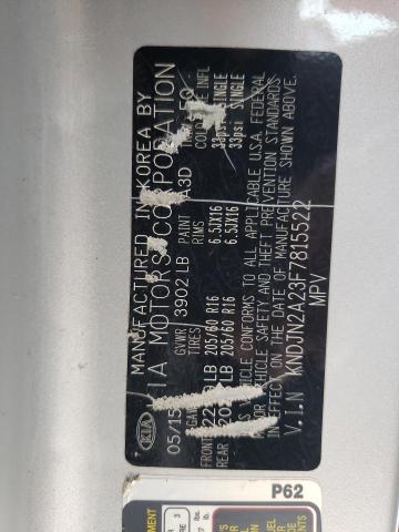 Photo 10 from auction – 2015 KIA SOUL with VIN KNDJN2A23F7815522