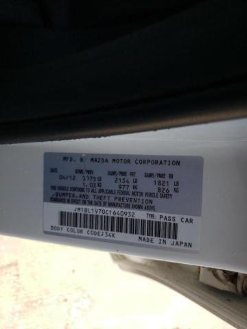 Photo 10 from auction – 2012 MAZDA 3 I with VIN JM1BL1V70C1640932