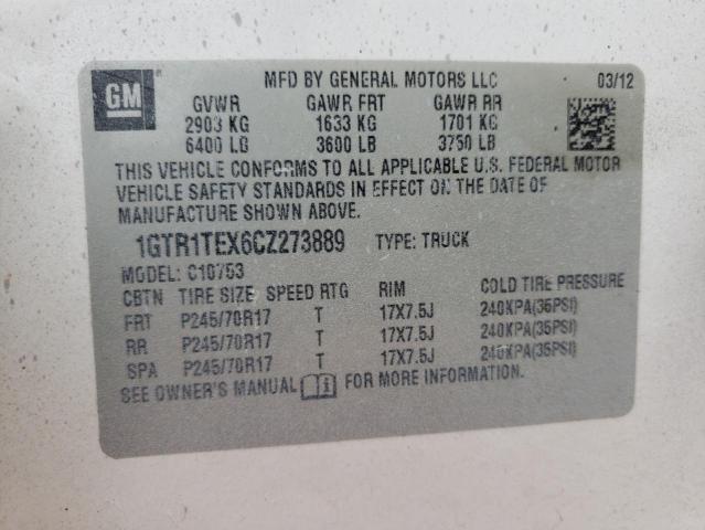 Photo 10 from auction – 2012 GMC SIERRA C15 with VIN 1GTR1TEX6CZ273889