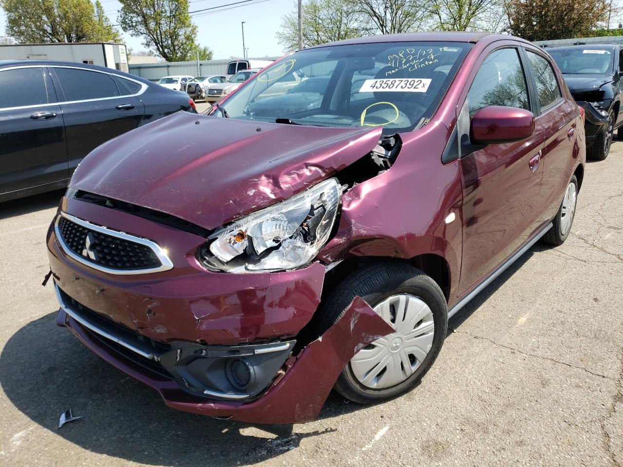Photo 2 from auction – 2017 MITSUBISHI MIRAGE ES with VIN ML32A3HJ2HH000571