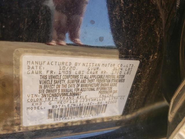 Photo 10 from auction – 2021 NISSAN VERSA S with VIN 3N1CN8DV9ML806997