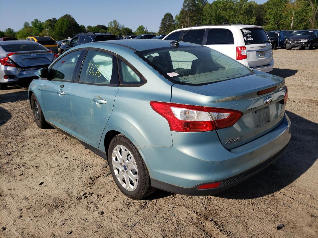 Photo 3 from auction – 2012 FORD FOCUS SE with VIN 1FAHP3F25CL187964
