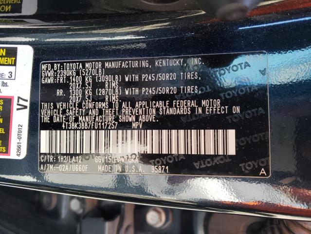 Photo 10 from auction – 2015 TOYOTA VENZA LE with VIN 4T3BK3BB7FU117257
