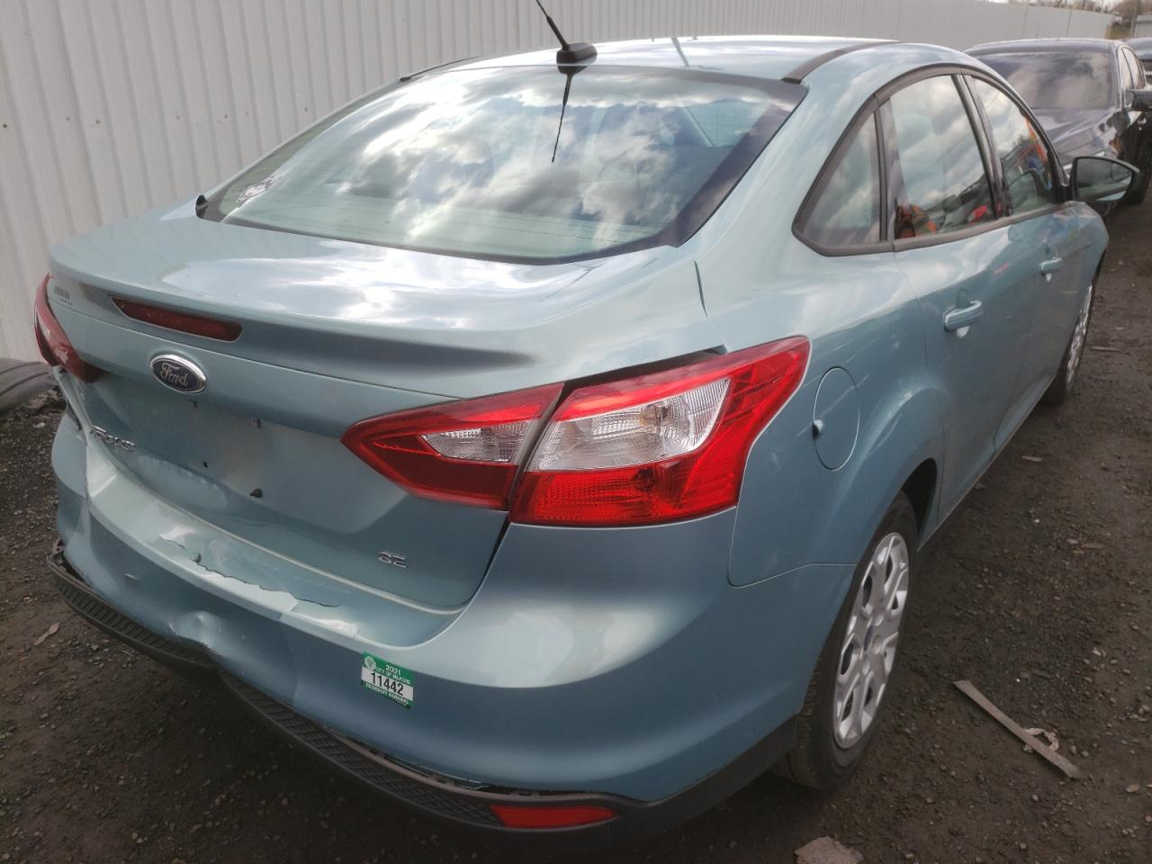 Photo 4 from auction – 2012 FORD FOCUS SE with VIN 1FAHP3F27CL287063