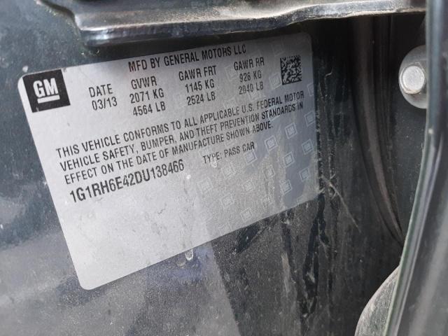 Photo 10 from auction – 2013 CHEVROLET VOLT with VIN 1G1RH6E42DU138466