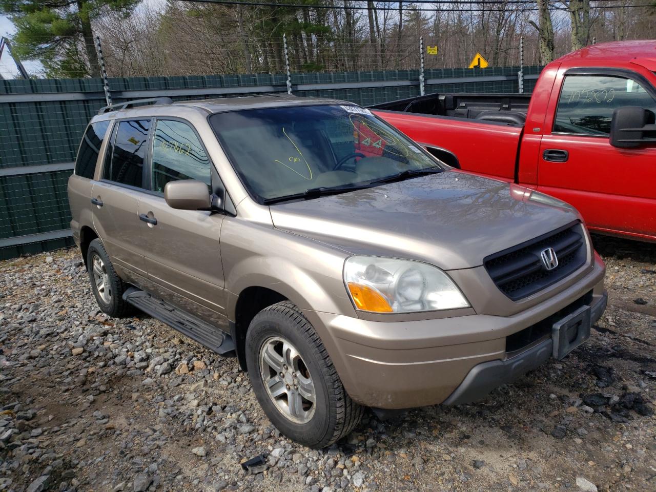 HONDA PILOT EXL 2003 with VIN 2HKYF18543H574082 - Photo from auction