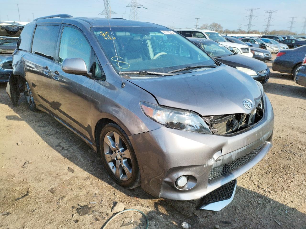 TOYOTA SIENNA SPO 2011 with VIN 5TDXK3DCXBS067638 - Photo from auction