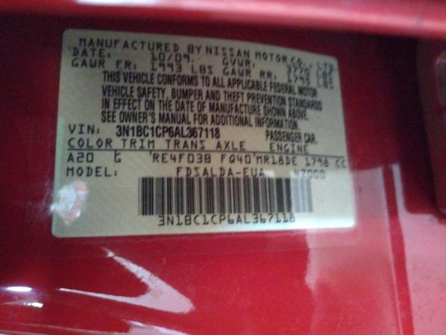 Photo 10 from auction – 2010 NISSAN VERSA S with VIN 3N1BC1CP6AL367118