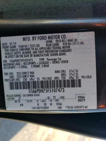 Photo 10 from auction – 2015 FORD FUSION SE with VIN 1FA6P0H75F5107473