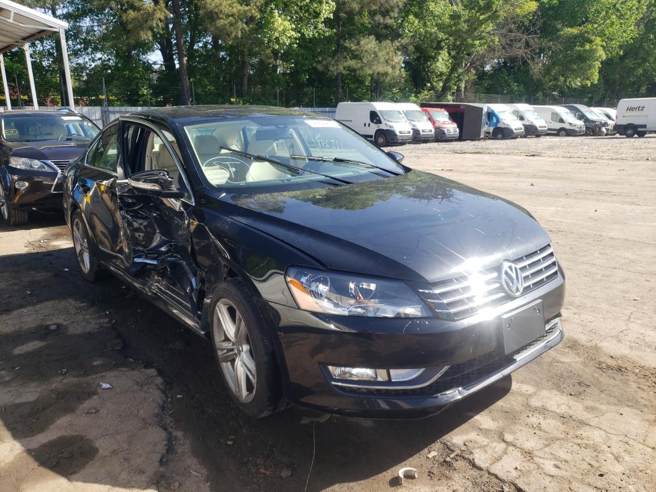 VOLKSWAGEN PASSAT SEL 2012 with VIN 1VWCM7A36CC070704 - Photo from auction