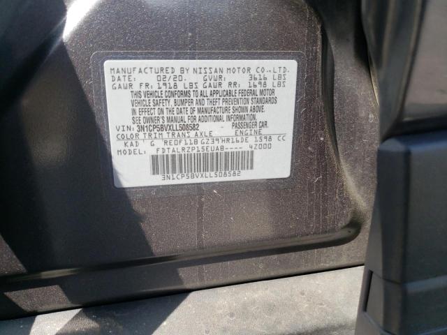 Photo 10 from auction – 2020 NISSAN KICKS S with VIN 3N1CP5BVXLL508582