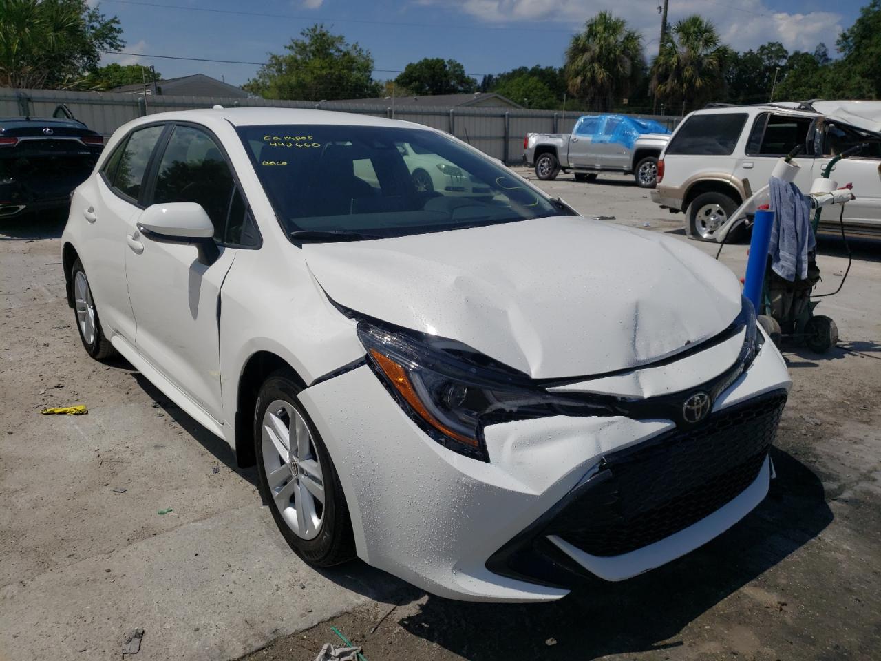TOYOTA COROLLA SE 2022 with VIN JTND4MBEXN3167215 - Photo from auction