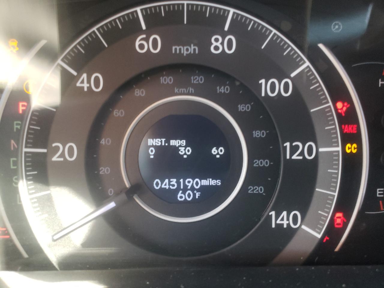 Photo 8 from auction – 2015 HONDA CR-V TOURI with VIN 5J6RM3H90FL019181