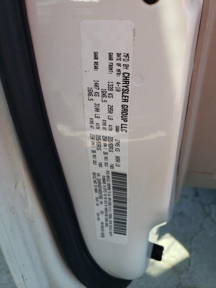 Photo 10 from auction – 2010 DODGE GRAND CARA with VIN 2D4RN4DE4AR307588