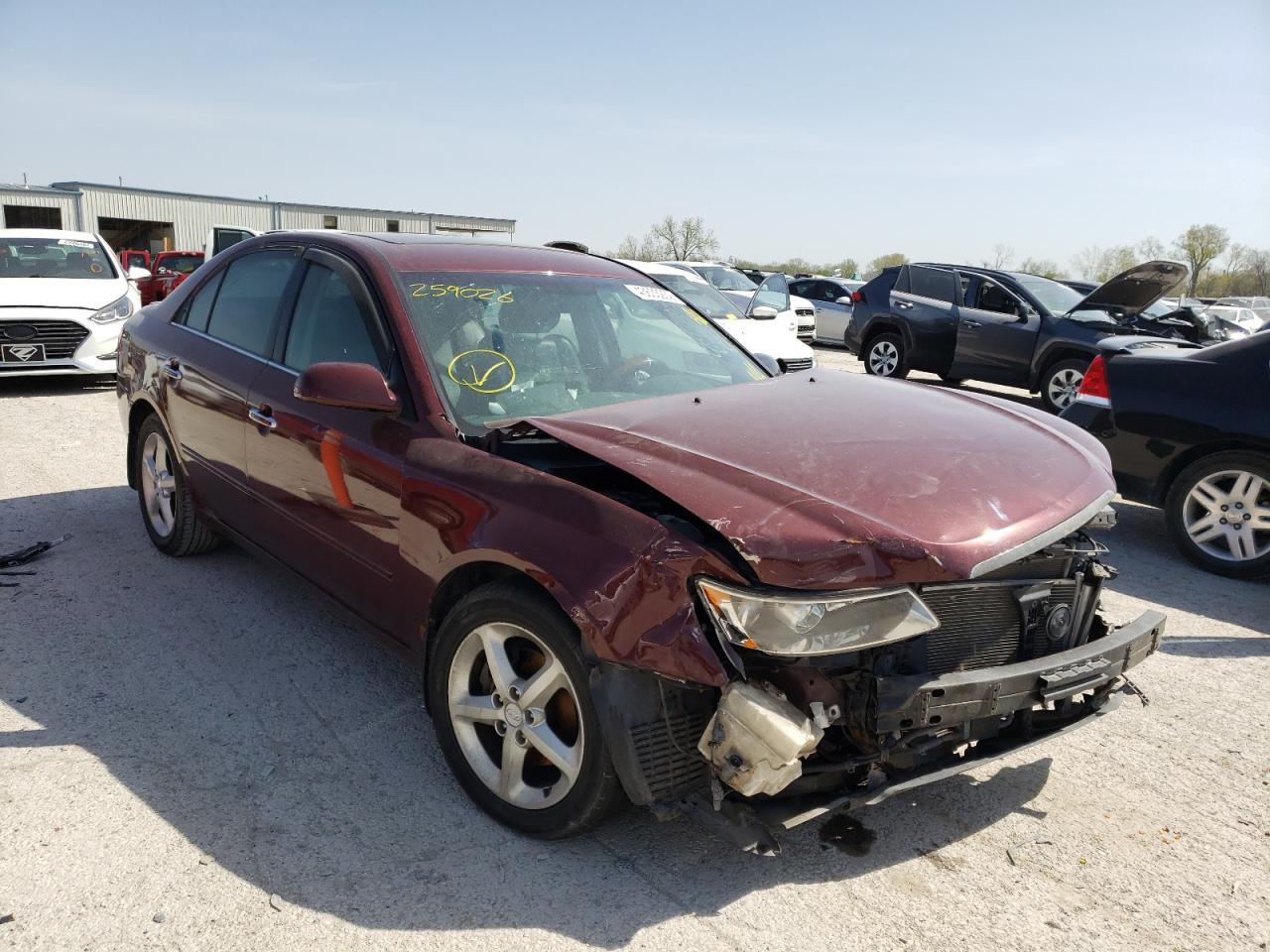 HYUNDAI SONATA SE 2007 with VIN 5NPEU46F37H259026 - Photo from auction