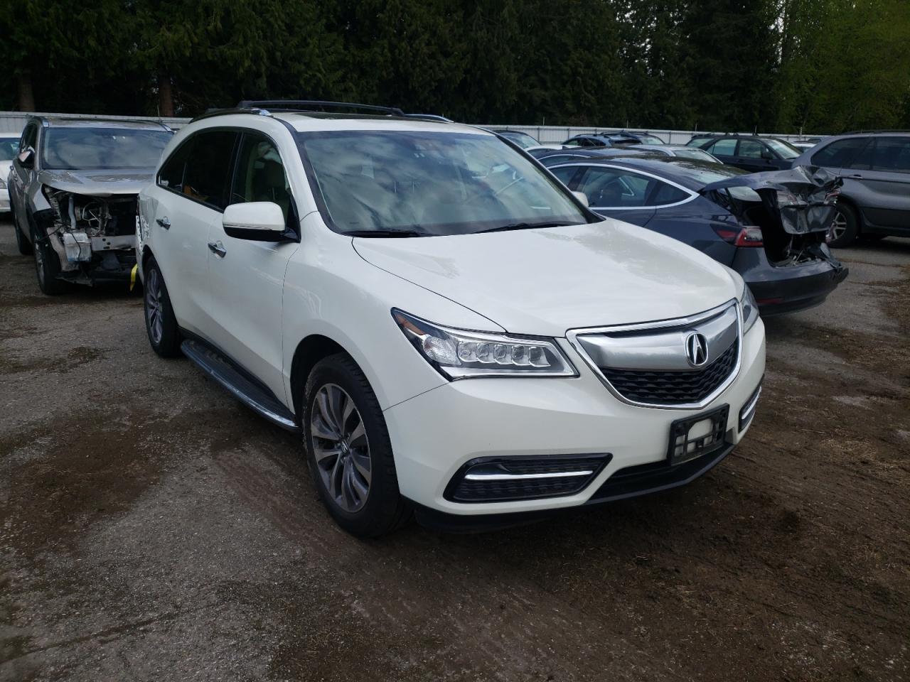ACURA MDX TECHNO 2014 with VIN 5FRYD4H68EB027266 - Photo from auction