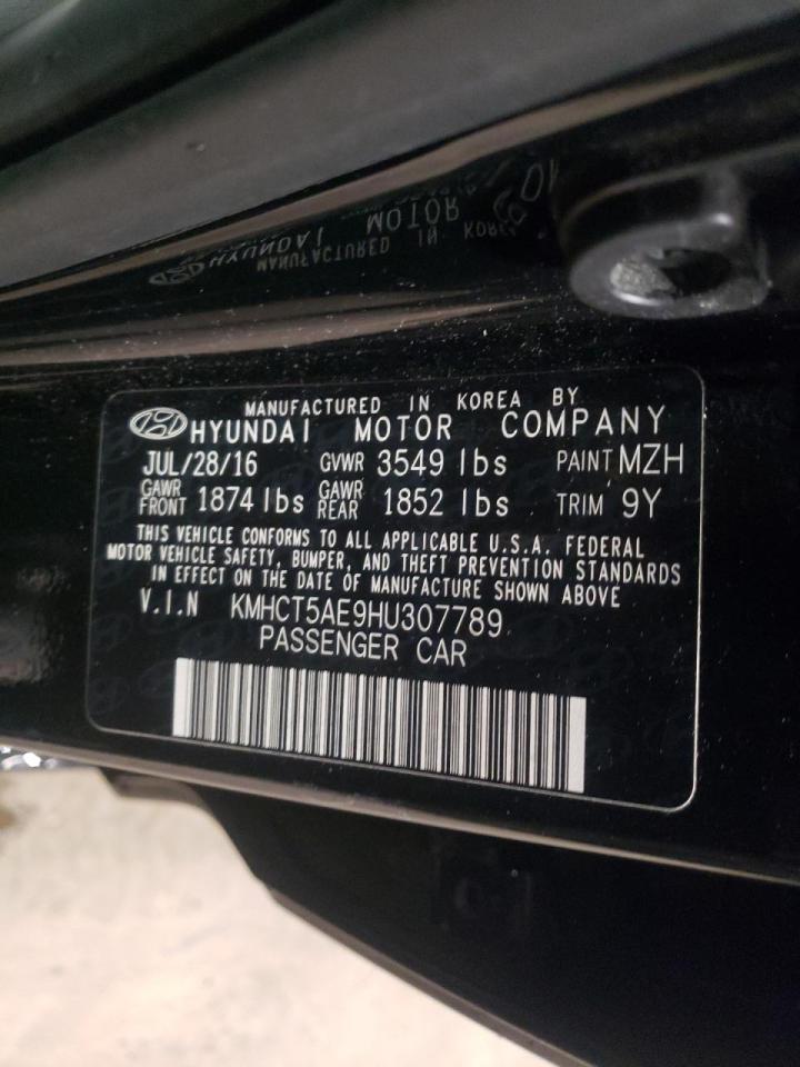 Photo 10 from auction – 2017 HYUNDAI ACCENT SE with VIN KMHCT5AE9HU307789