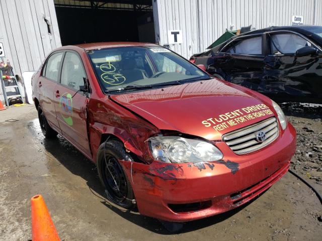 TOYOTA COROLLA 2003 with VIN 1NXBR32E33Z120411 - Photo from auction