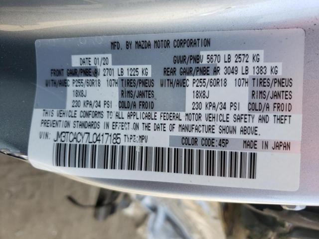 Photo 10 from auction – 2020 MAZDA CX-9 TOURI with VIN JM3TCACY7L0417185