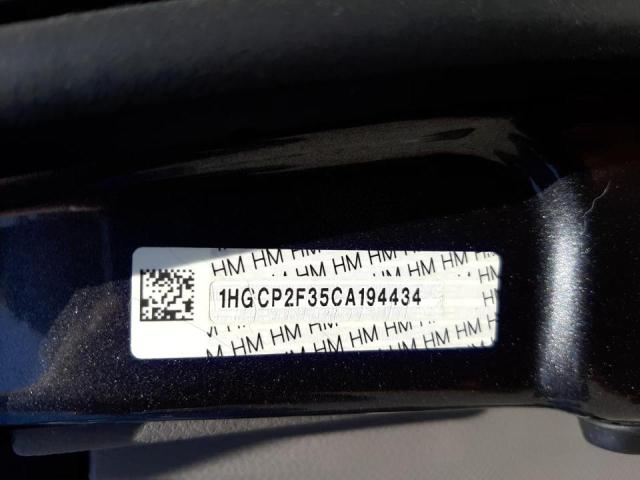 Photo 10 from auction – 2012 HONDA ACCORD LX with VIN 1HGCP2F35CA194434
