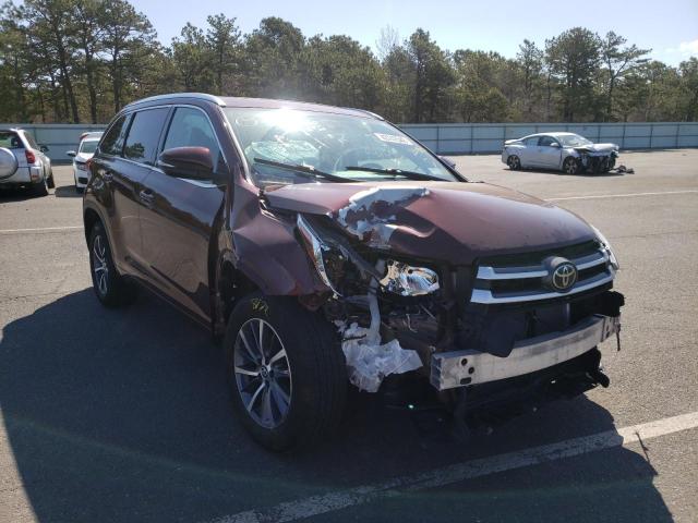 TOYOTA HIGHLANDER 2018 with VIN 5TDKZRFH3JS250900 - Photo from auction