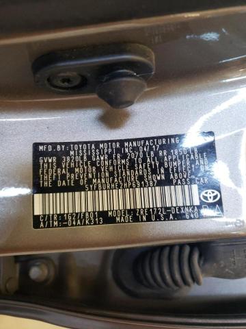 Photo 10 from auction – 2017 TOYOTA COROLLA L with VIN 5YFBURHE2HP691387