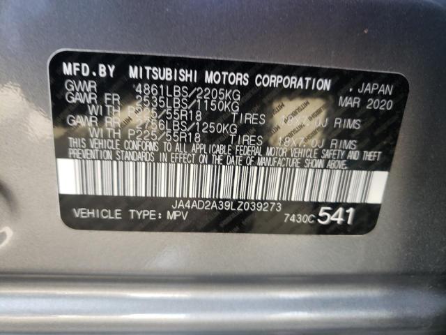Photo 10 from auction – 2020 MITSUBISHI OUTLANDER with VIN JA4AD2A39LZ039273