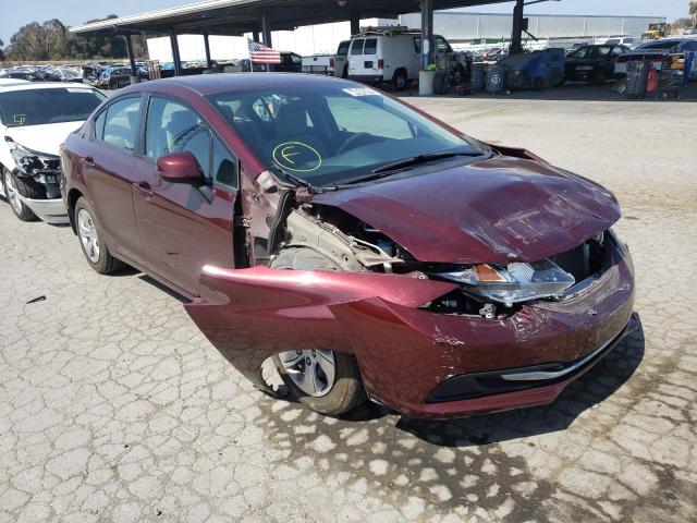 HONDA CIVIC LX 2013 with VIN 19XFB2F50DE254145 - Photo from auction