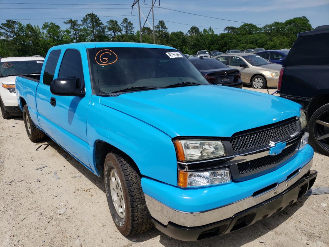 CHEVROLET SILVERADO 2004 with VIN 2GCEC19TX41296106 - Photo from auction