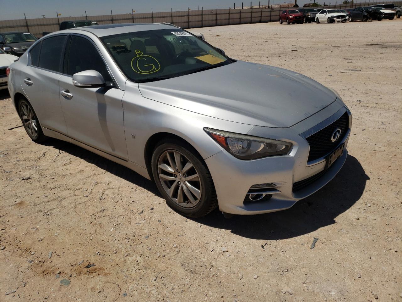 INFINITI Q50 BASE 2015 with VIN JN1BV7AP4FM351643 - Photo from auction