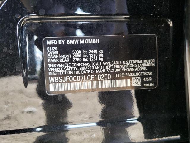 Photo 10 from auction – 2020 BMW M5 BASE with VIN WBSJF0C07LCE18200