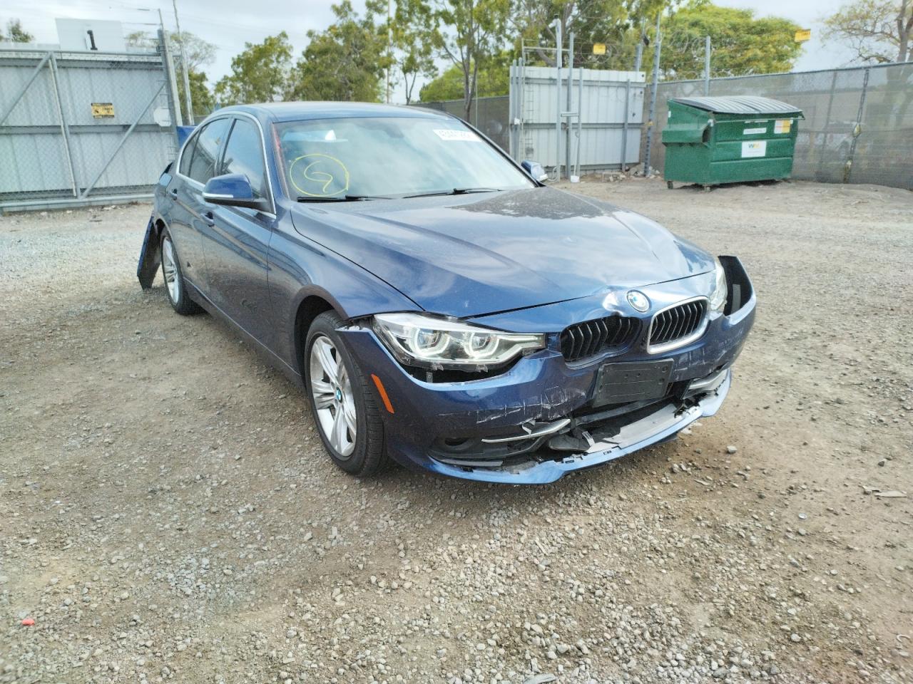 BMW 330 I 2018 with VIN WBA8B9G52JNU98657 - Photo from auction