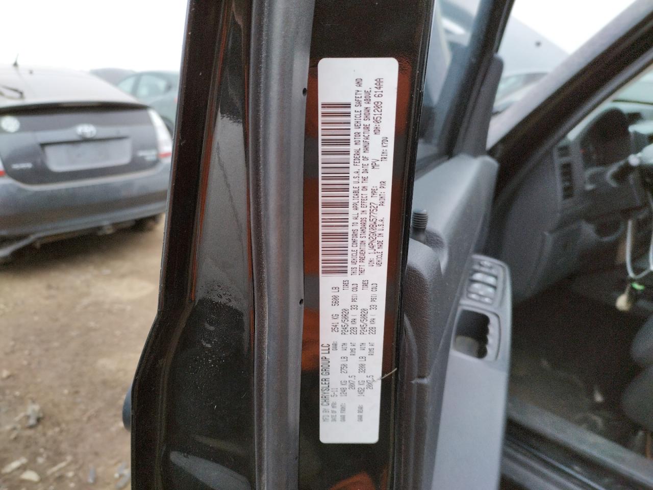 Photo 10 from auction – 2011 JEEP LIBERTY SP with VIN 1J4PN2GK0BW577527